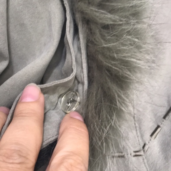 Luba Sage Green Microsuede Embroidered Coat 6 - Picture 7 of 16